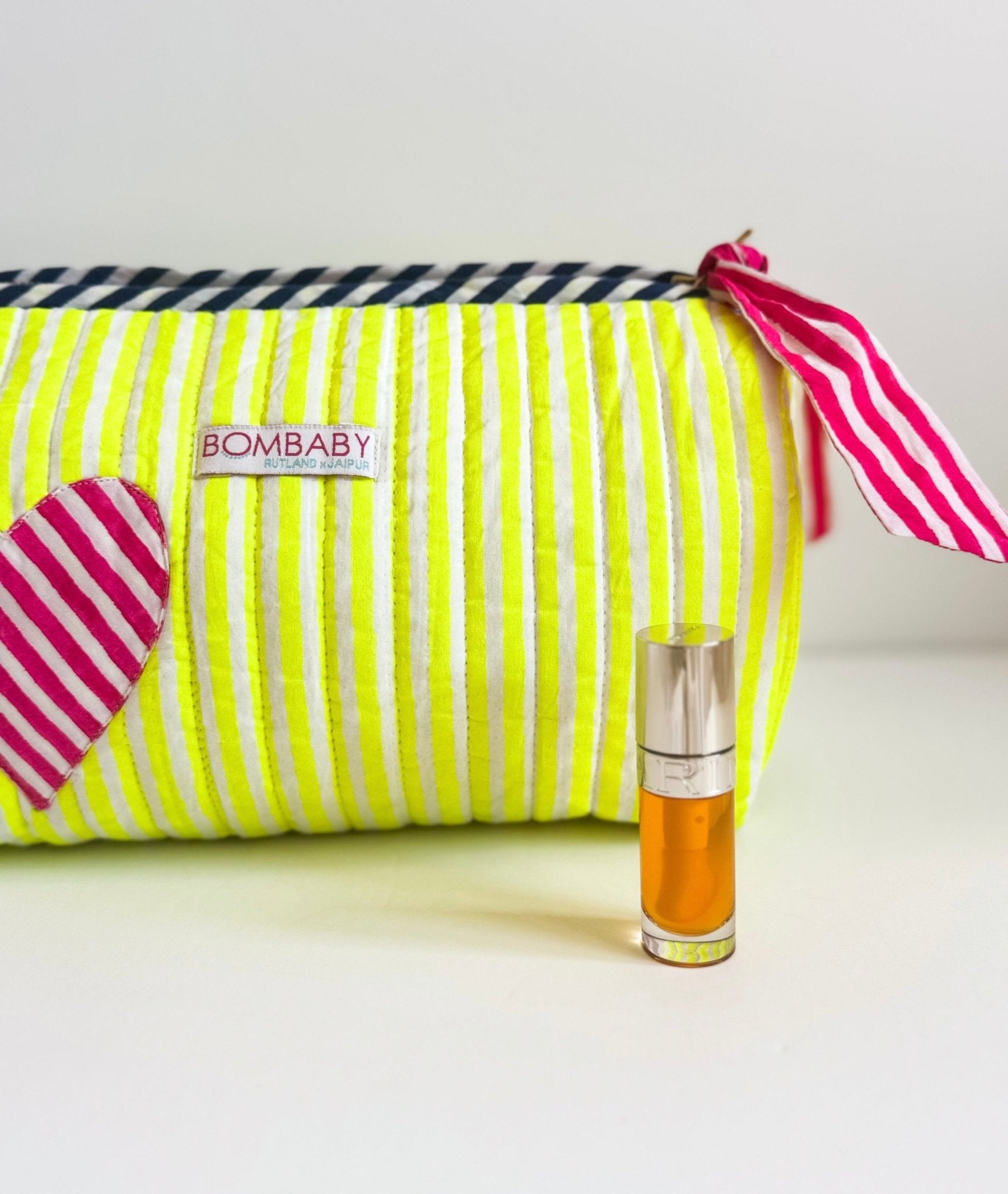 Customised Quilted Wash Bag | Limoncello - Bombaby