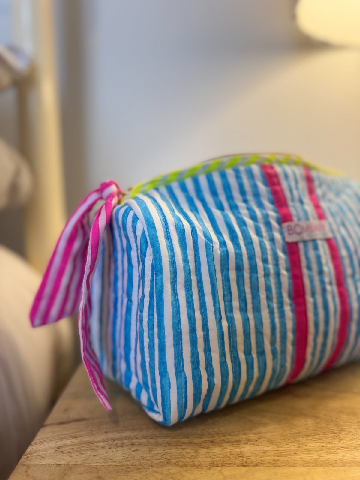 Customised Quilted Wash Bag | Malibu Pop - Bombaby