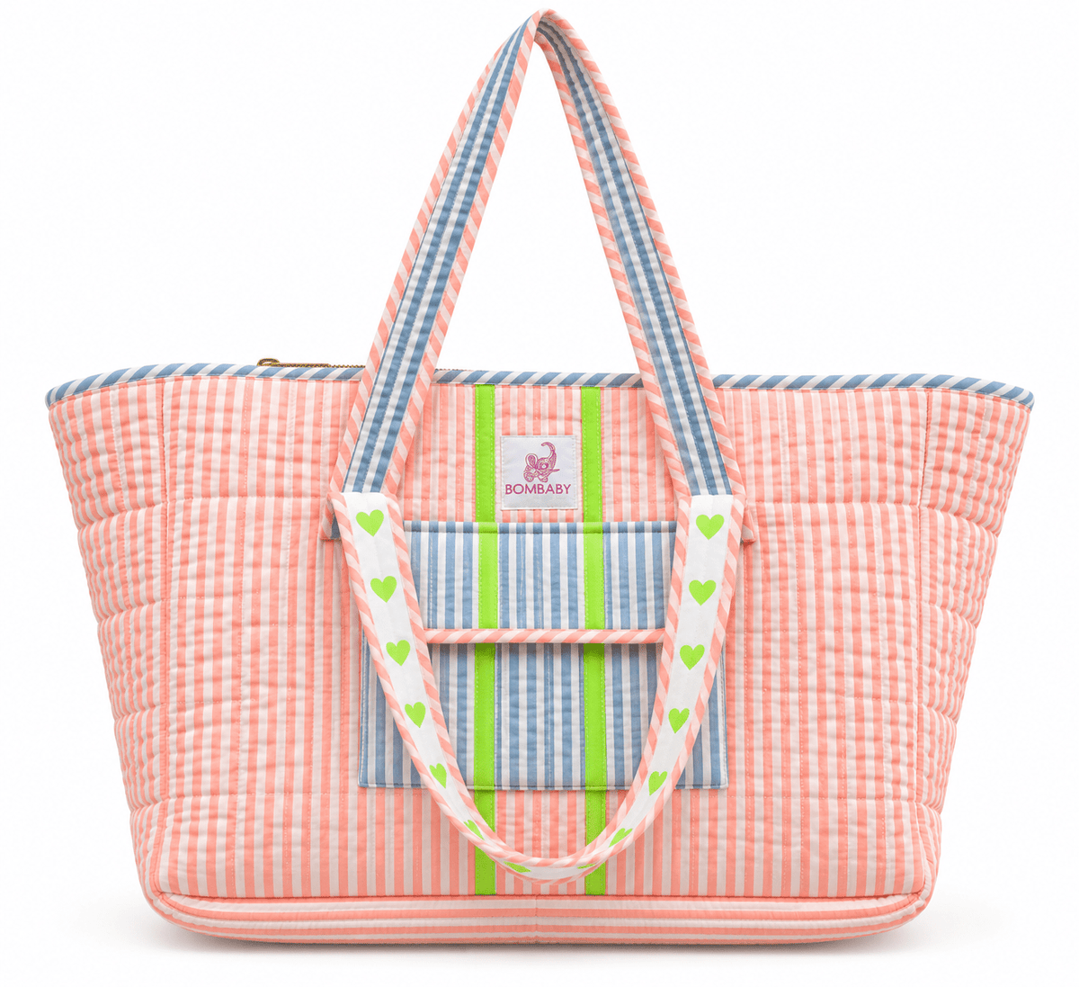 Customised Zipped Travel Tote | Sunwashed - Bombaby