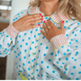 GOTS Organic Twill Pyjamas | Blue Stars - Bombaby