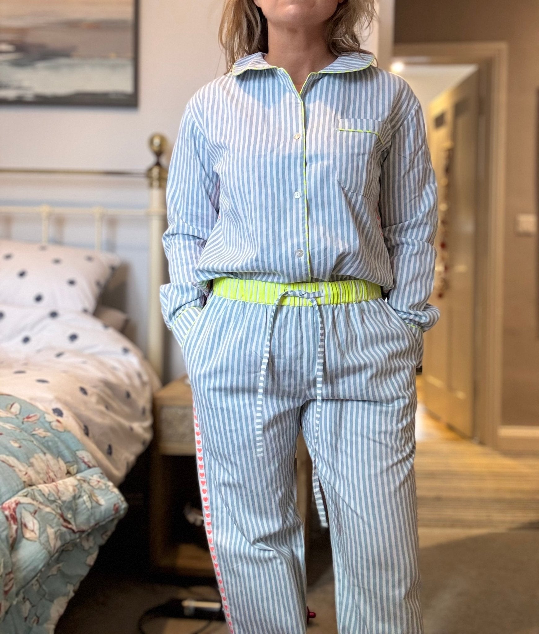GOTS Organic Twill Pyjamas | Starboard - Bombaby