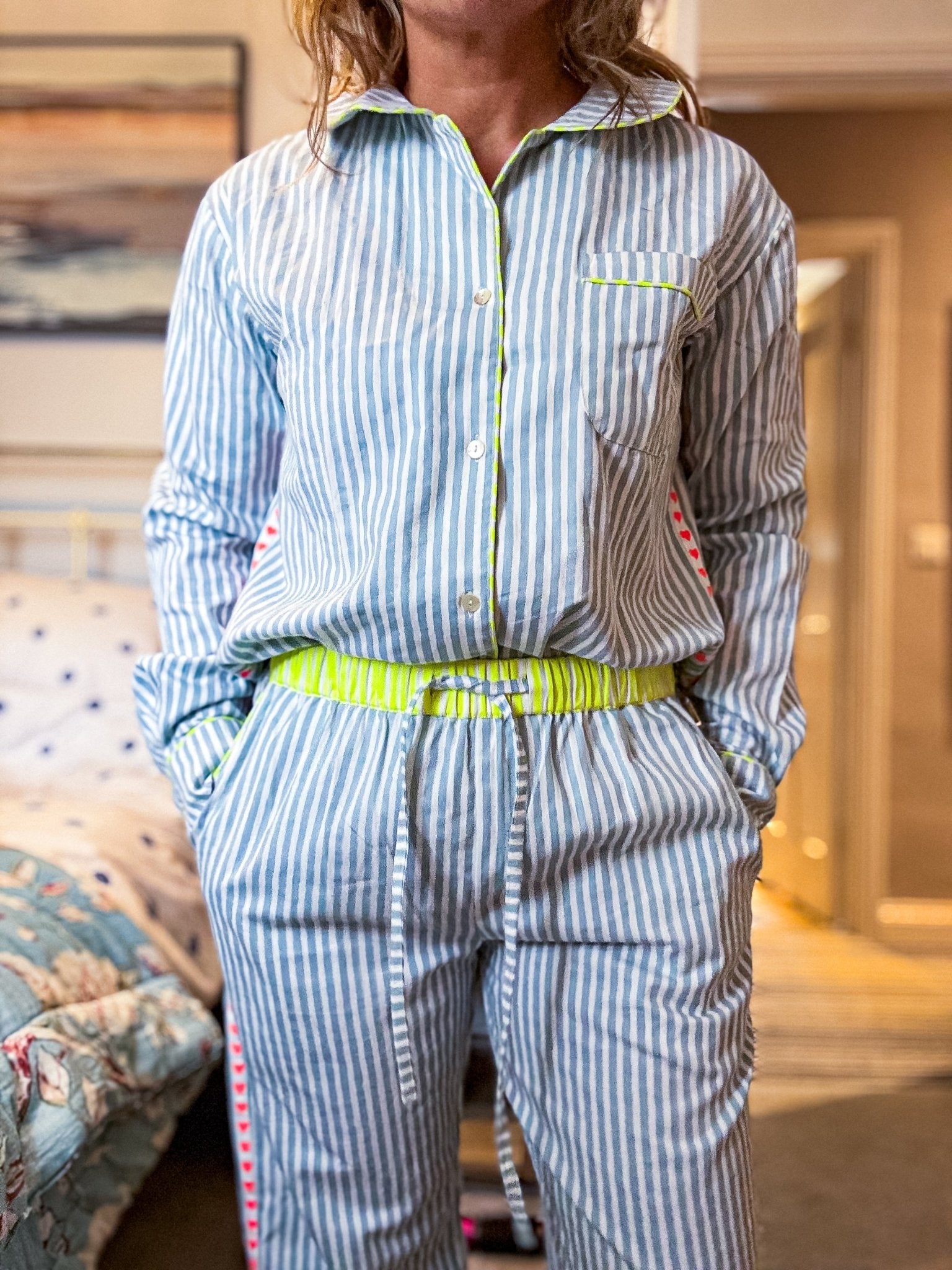 GOTS Organic Twill Pyjamas | Starboard - Bombaby