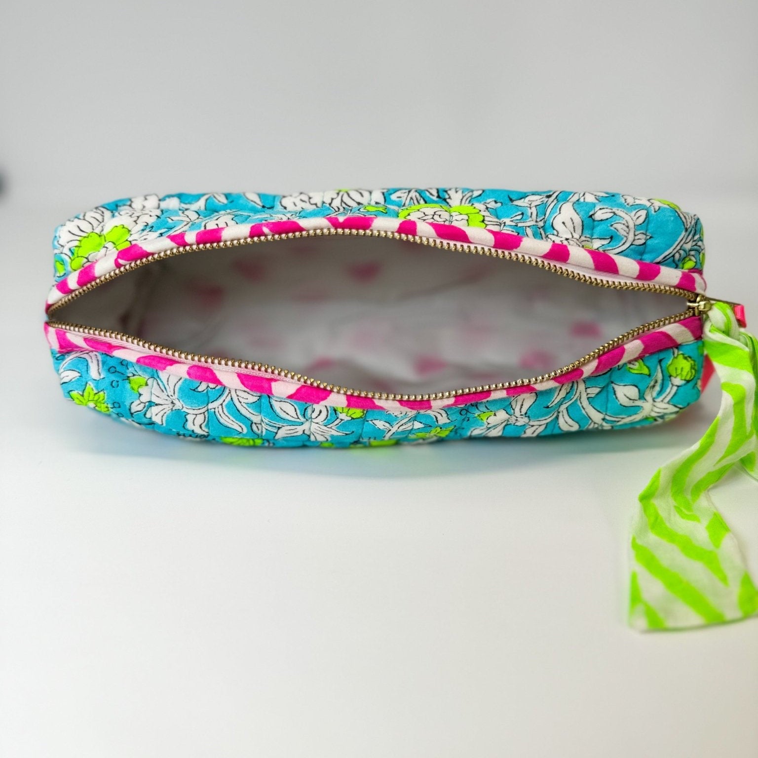 Handmade Quilted Pencil Case | Meadow - Bombaby