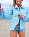 Ltd Edition Quilted Jacket | Malibu Pop - Bombaby