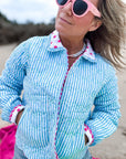 Ltd Edition Quilted Jacket | Malibu Pop - Bombaby