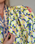 Oversized Handprinted Scarf | Neon Storm - Bombaby