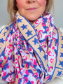 Oversized Handprinted Scarf | Pink Mirage - Bombaby