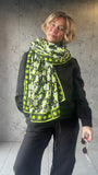 Oversized Handprinted Scarf | Rebel camo - Bombaby