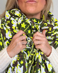 Oversized Handprinted Scarf | Rebel camo - Bombaby