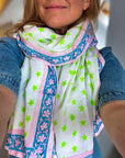 Oversized Handprinted Scarf | Starstruck - Bombaby