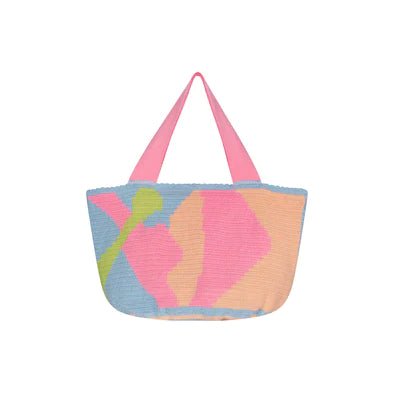 Pastel Neon Swirl | Woven Shoulder Bag - Bombaby