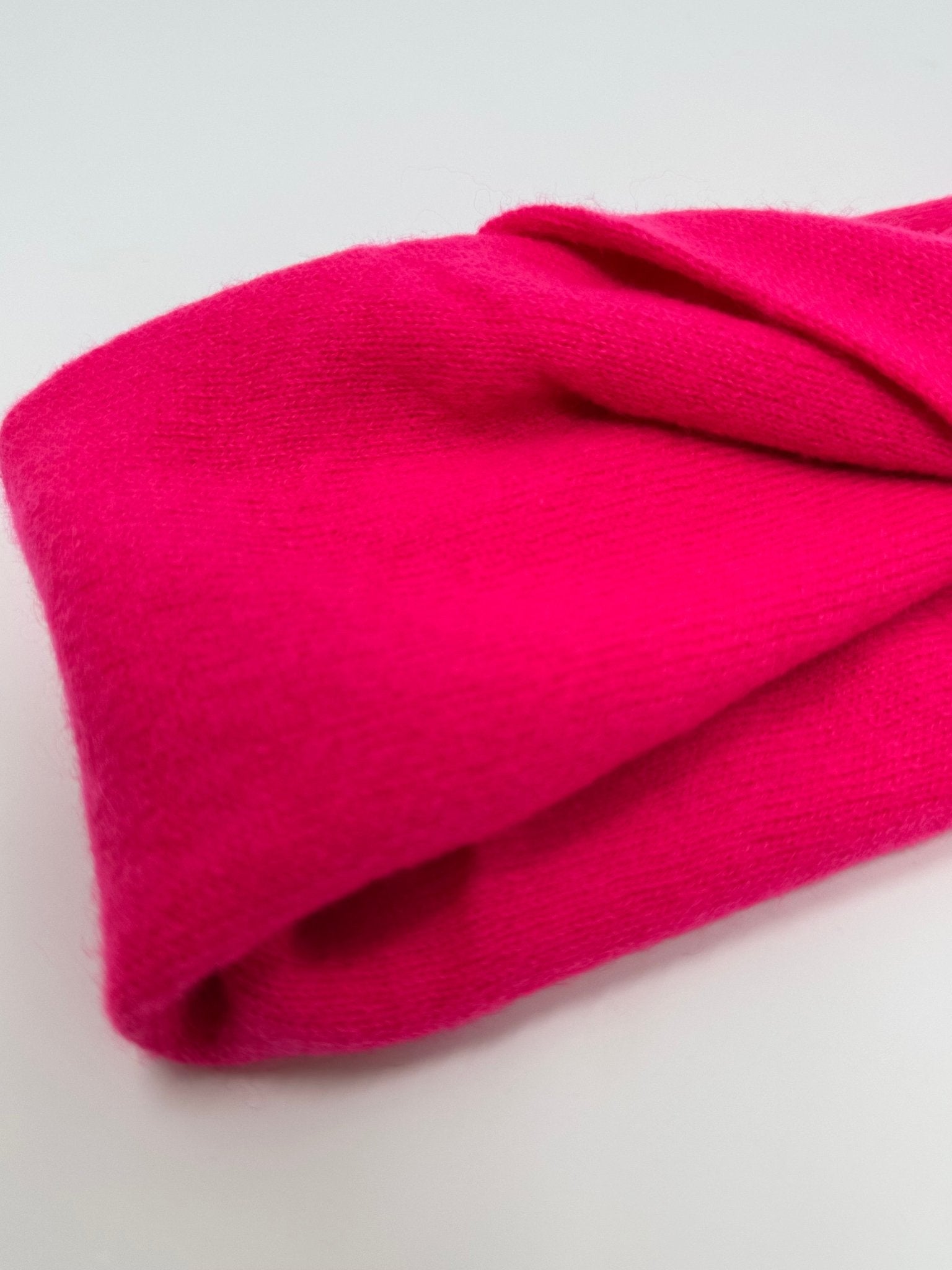 Pure Cashmere Headband | Neon Pink - Bombaby