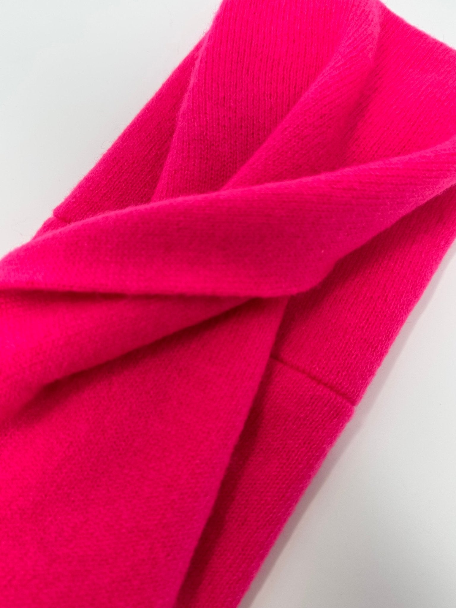 Pure Cashmere Headband | Neon Pink - Bombaby