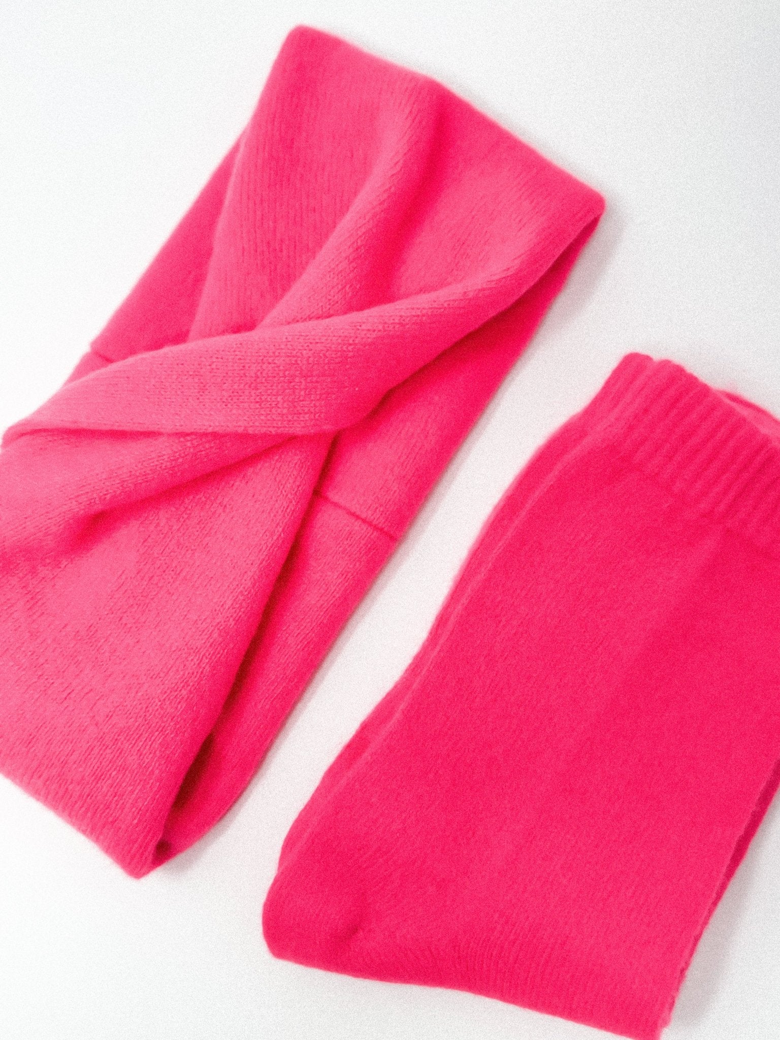 Pure Cashmere Headband | Neon Pink - Bombaby