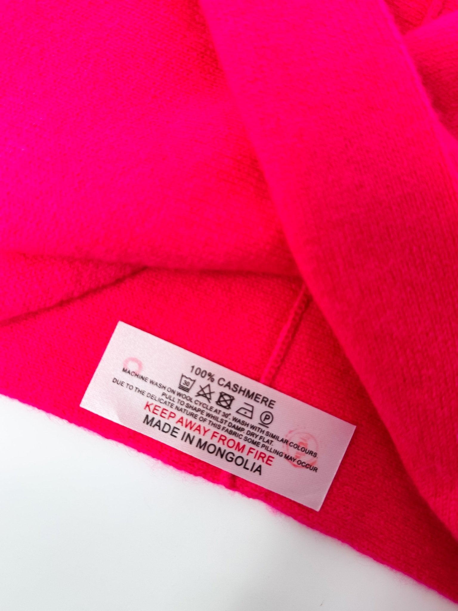 Pure Cashmere Headband | Neon Pink - Bombaby