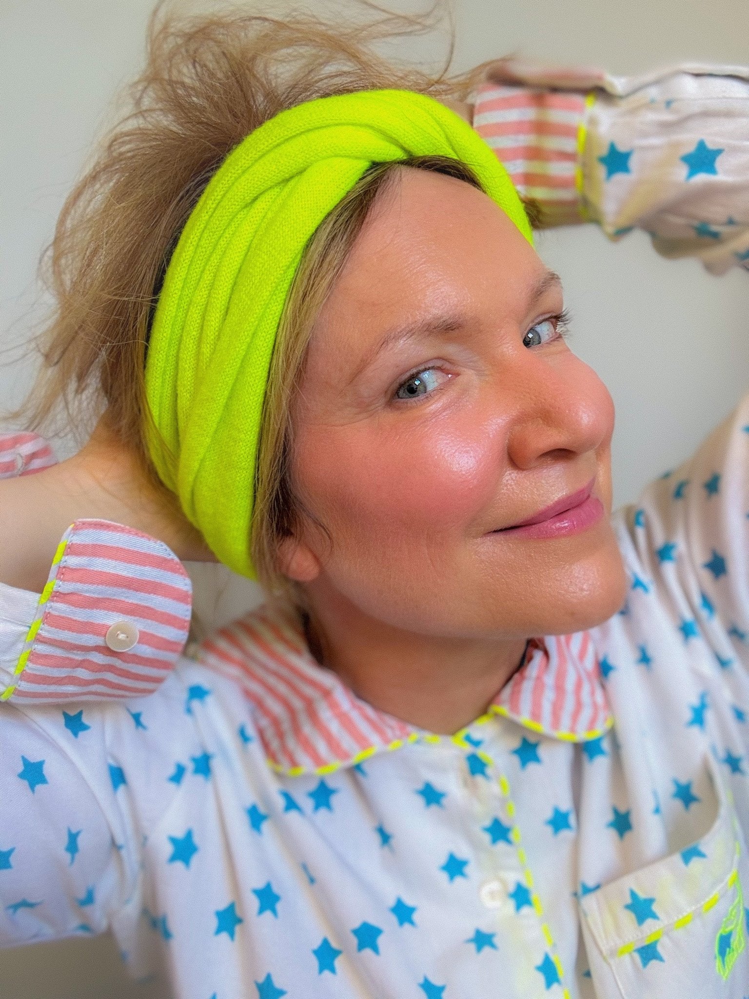 Pure Cashmere Headband | Neon Yellow - Bombaby