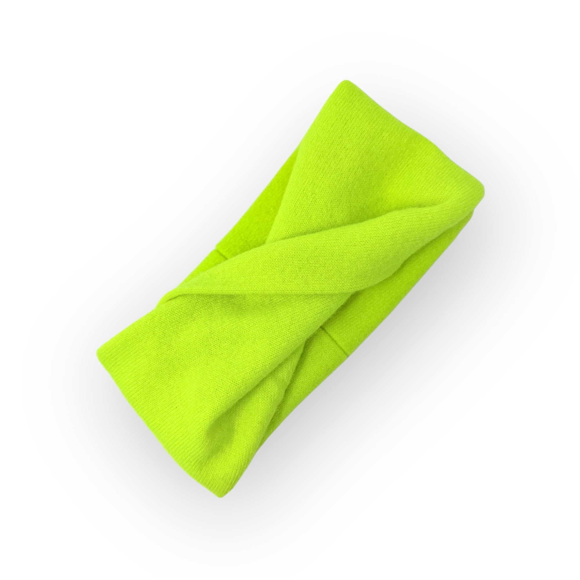 Pure Cashmere Headband | Neon Yellow - Bombaby