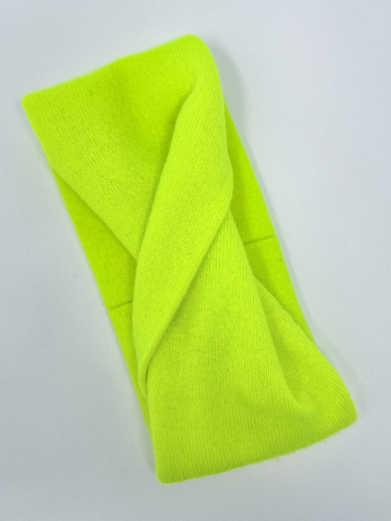Pure Cashmere Headband | Neon Yellow - Bombaby