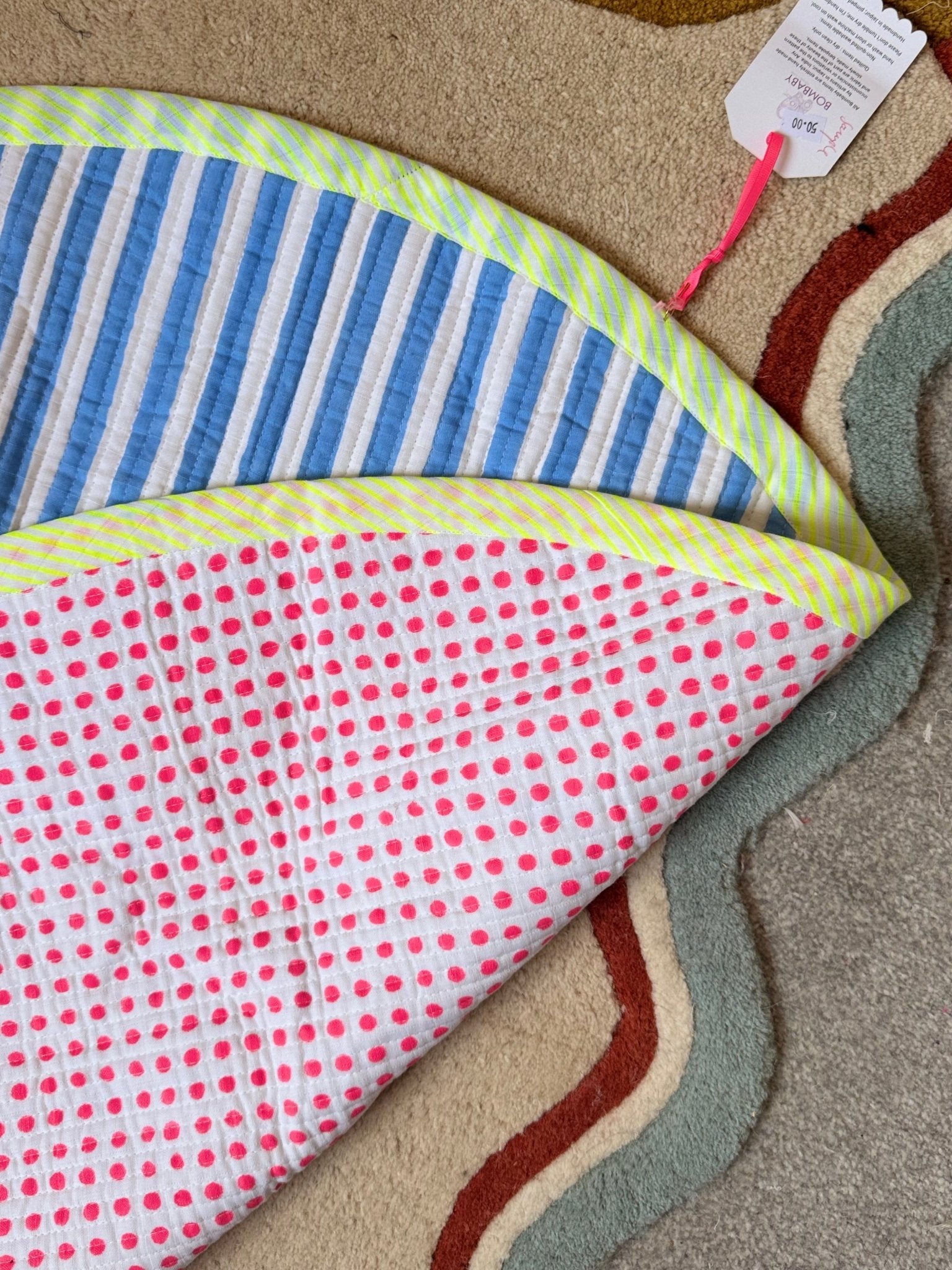 Quilted Baby Play Mat SAMPLE - Bombaby