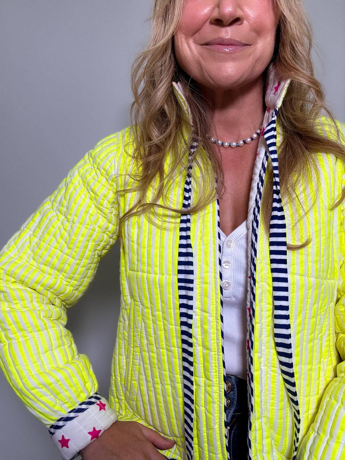 Quilted Jacket | Limoncello - Bombaby