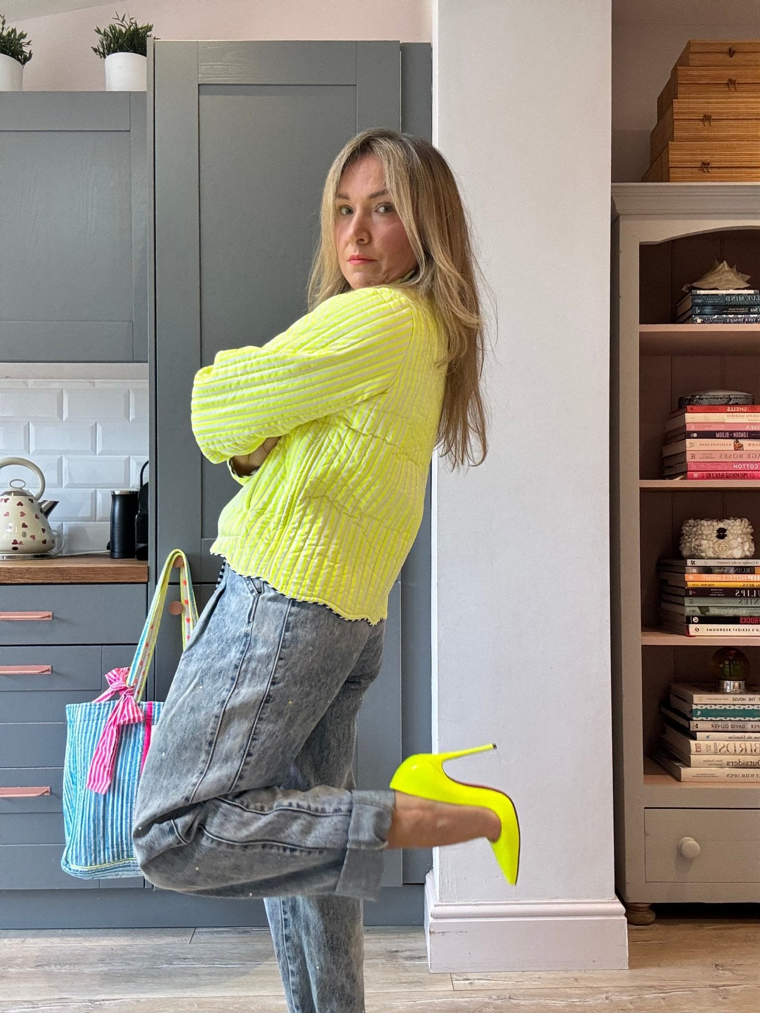 Quilted Jacket | Limoncello - Bombaby