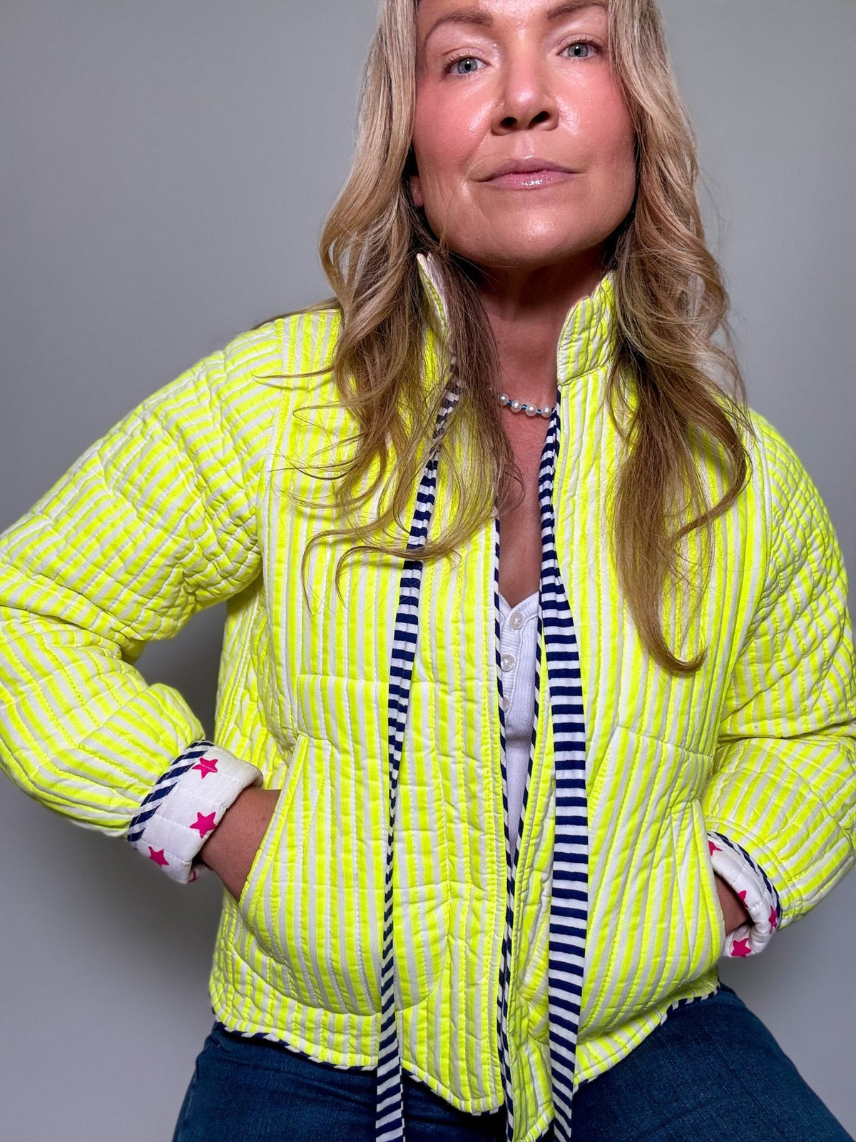 Quilted Jacket | Limoncello - Bombaby