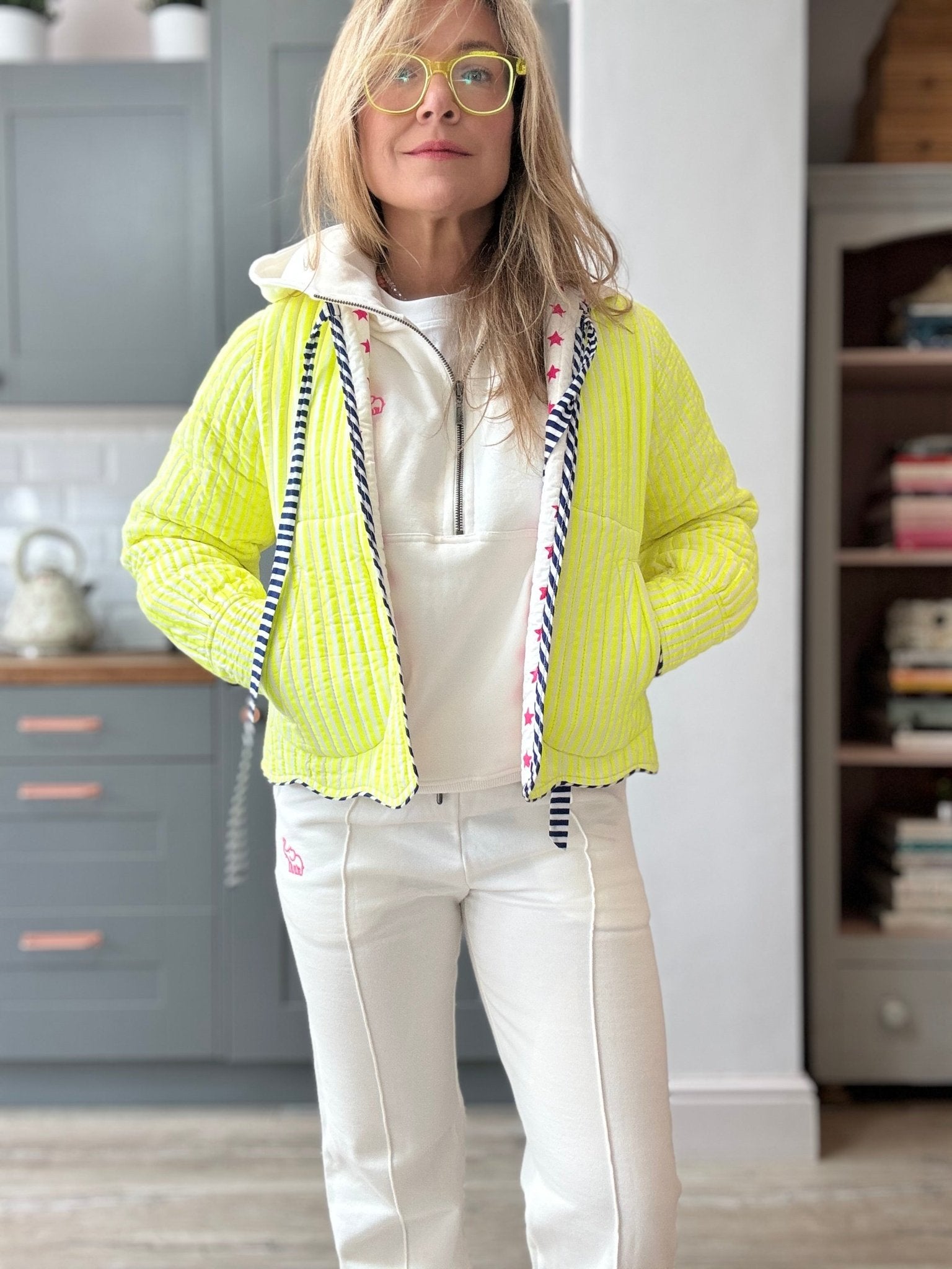 Quilted Jacket | Limoncello - Bombaby