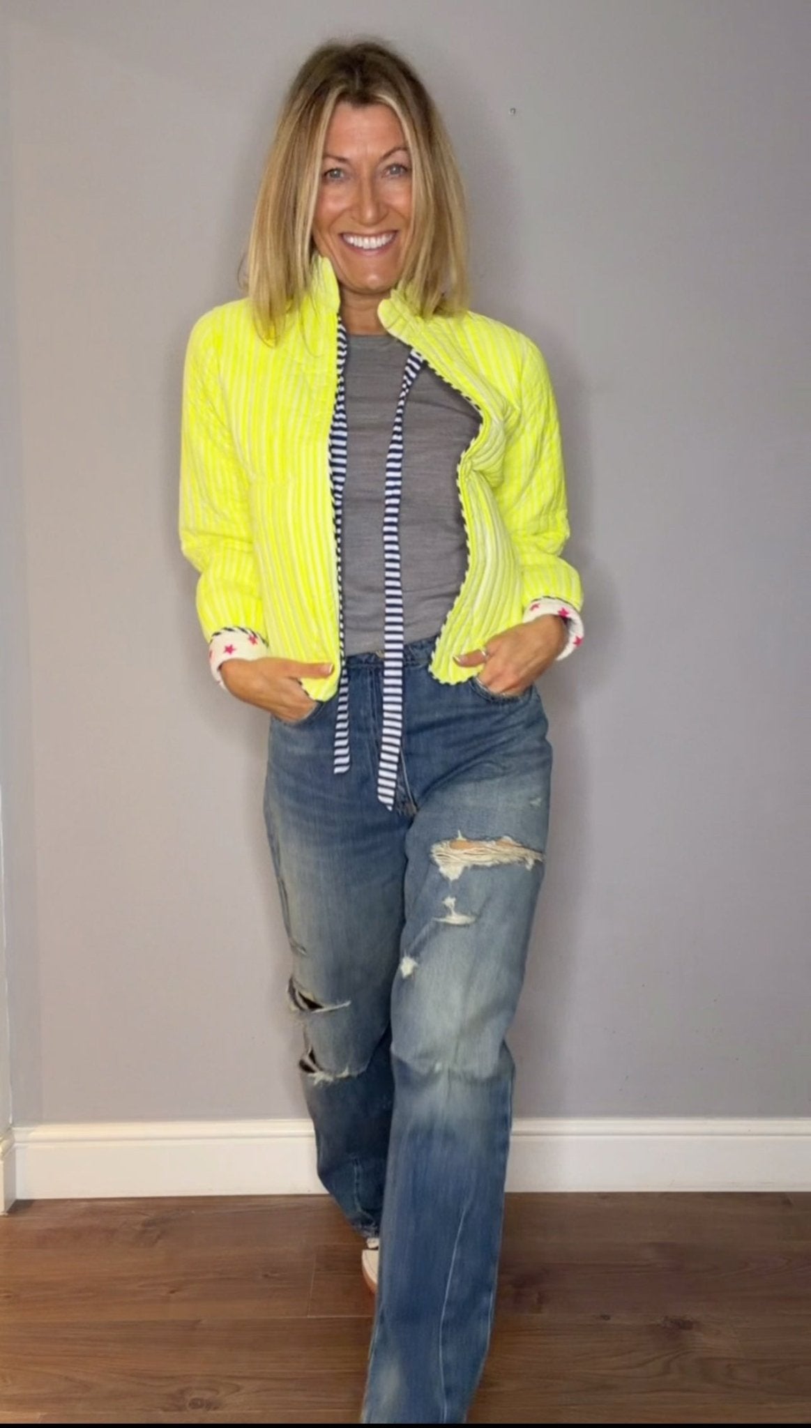 Quilted Jacket | Limoncello - Bombaby