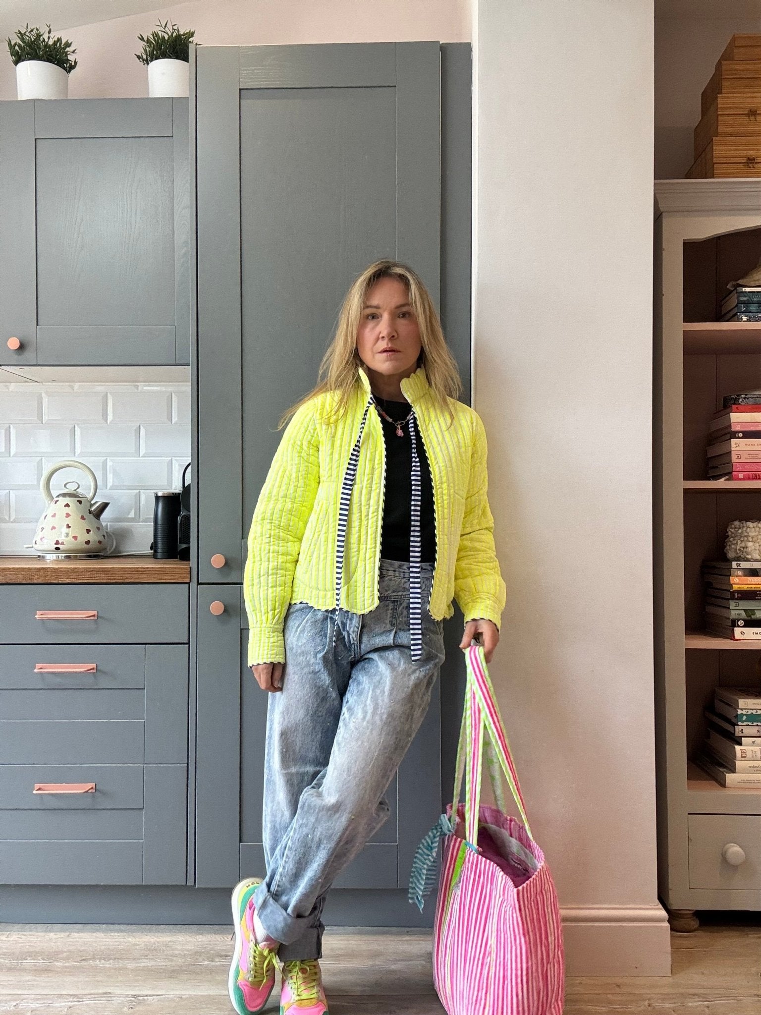 Quilted Jacket | Limoncello - Bombaby