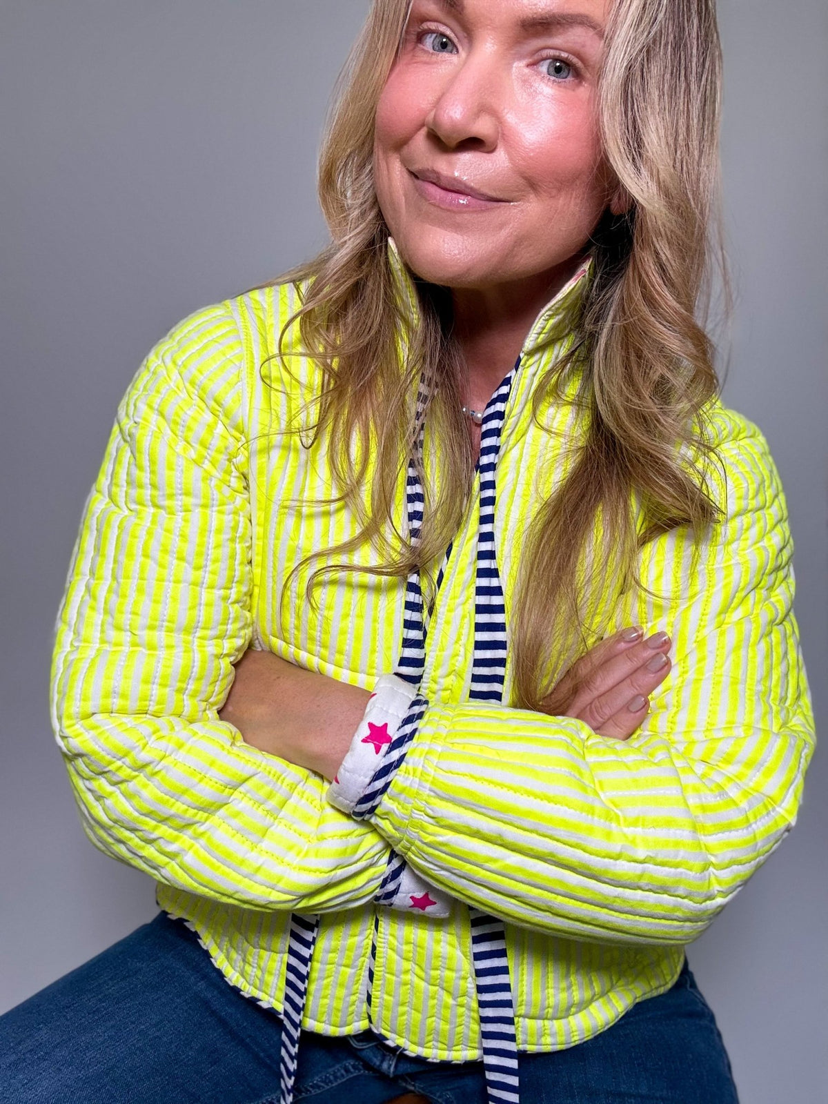 Quilted Jacket | Limoncello - Bombaby