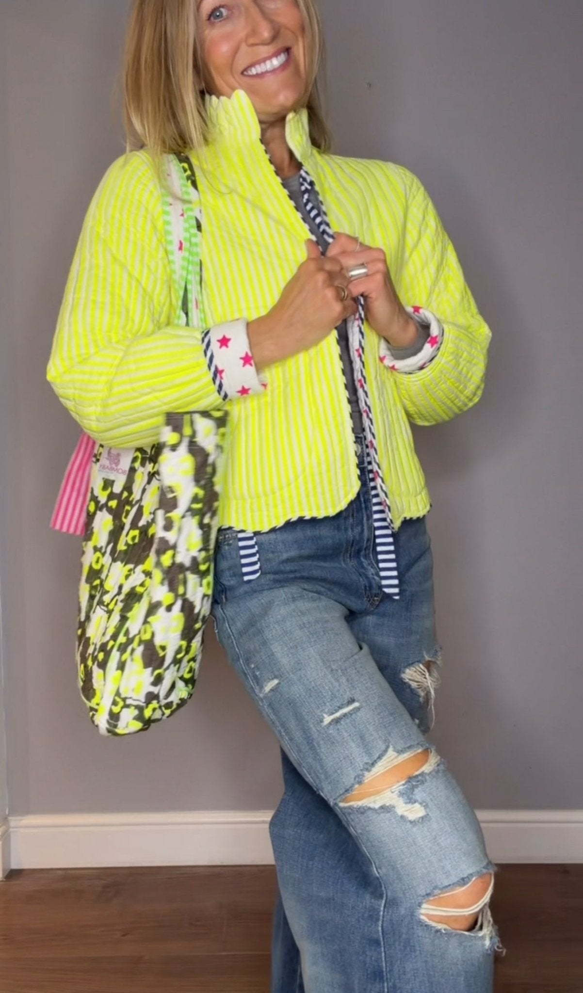Quilted Jacket | Limoncello - Bombaby