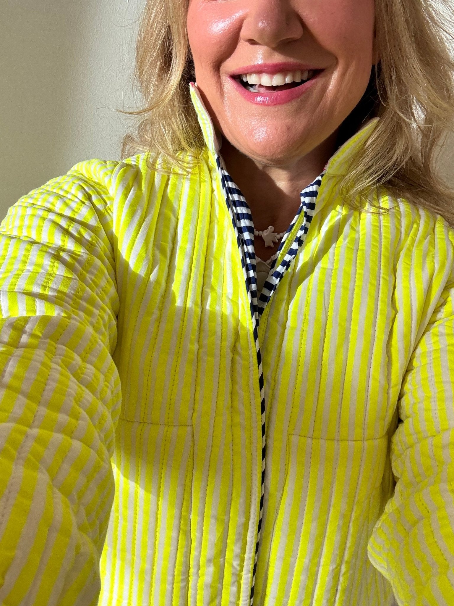 Quilted Jacket | Limoncello - Bombaby
