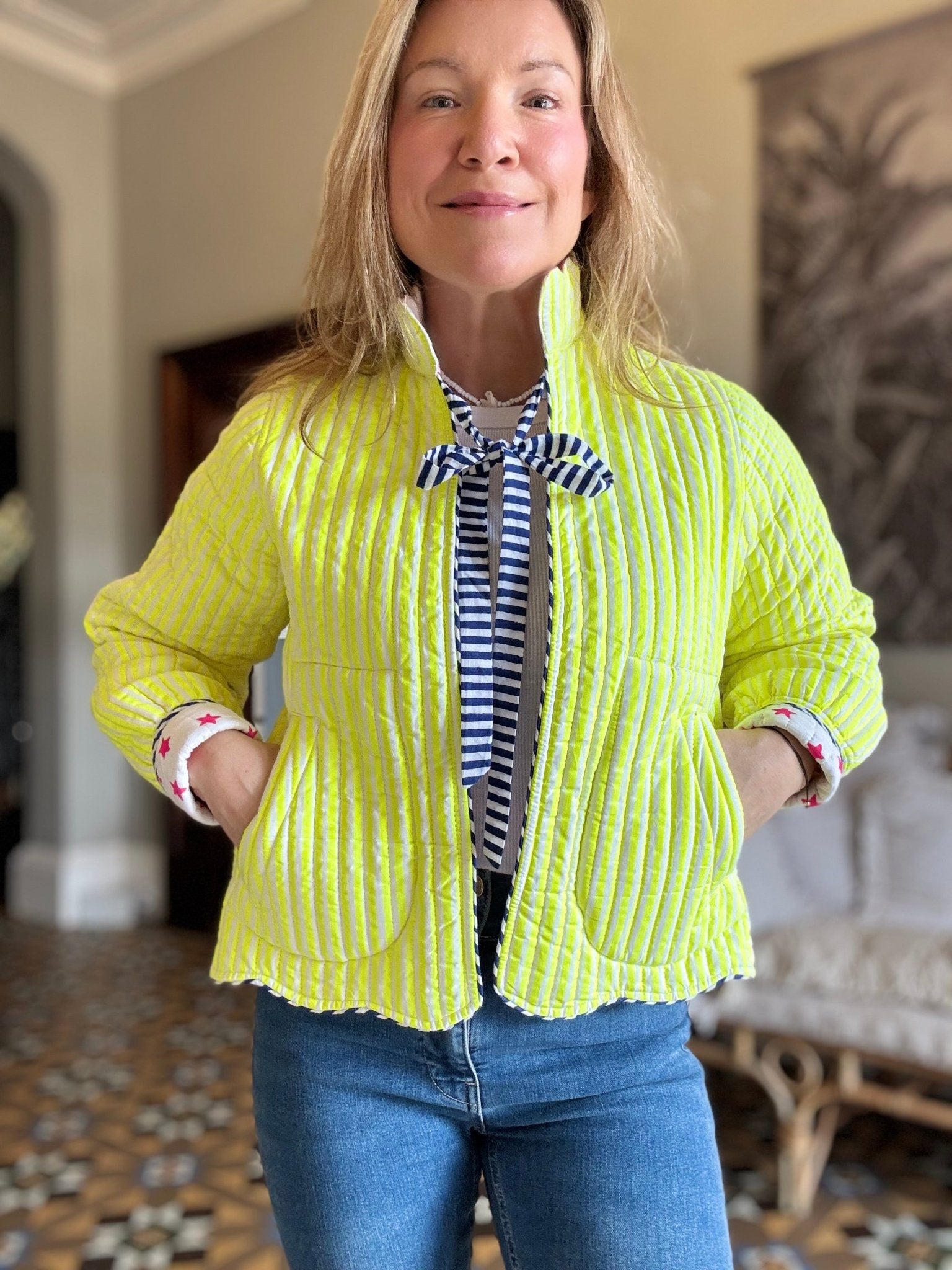 Quilted Jacket | Limoncello - Bombaby