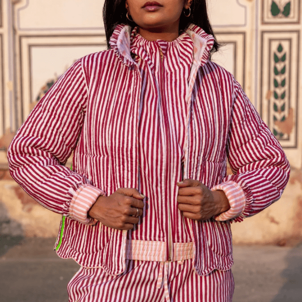 Quilted Jacket | Merlot PRE - ORDER - Bombaby