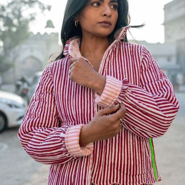 Quilted Jacket | Merlot PRE - ORDER - Bombaby