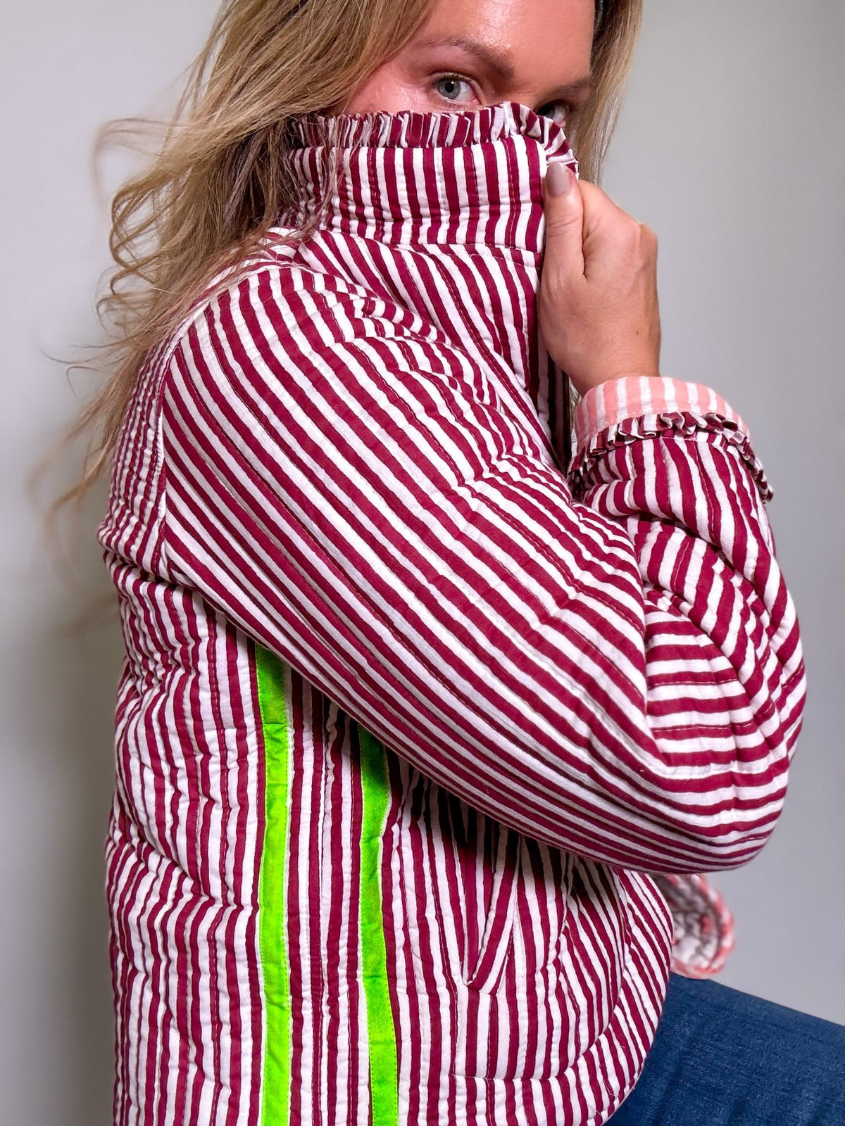 Quilted Jacket | Merlot - Bombaby