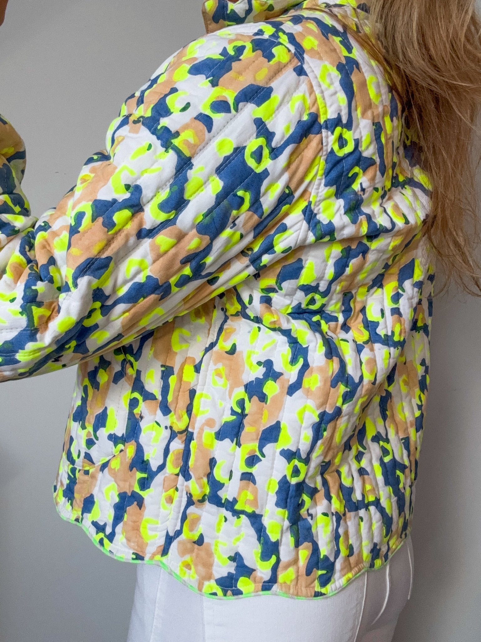 Quilted Jacket | Neon Storm - Bombaby