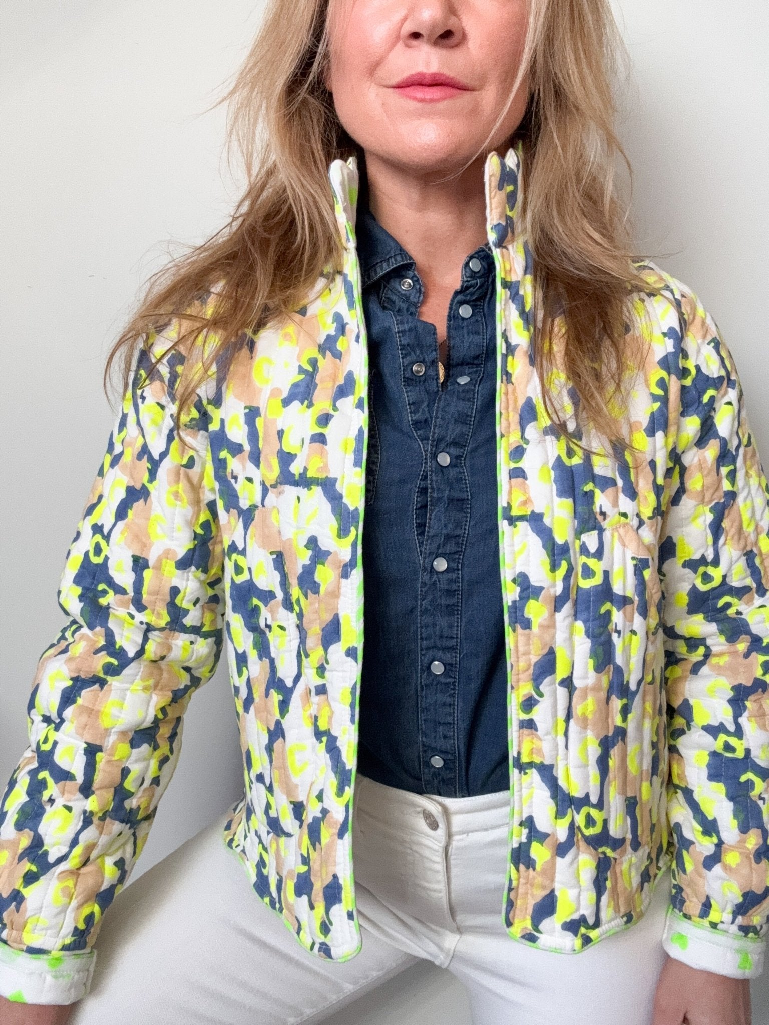 Quilted Jacket | Neon Storm - Bombaby