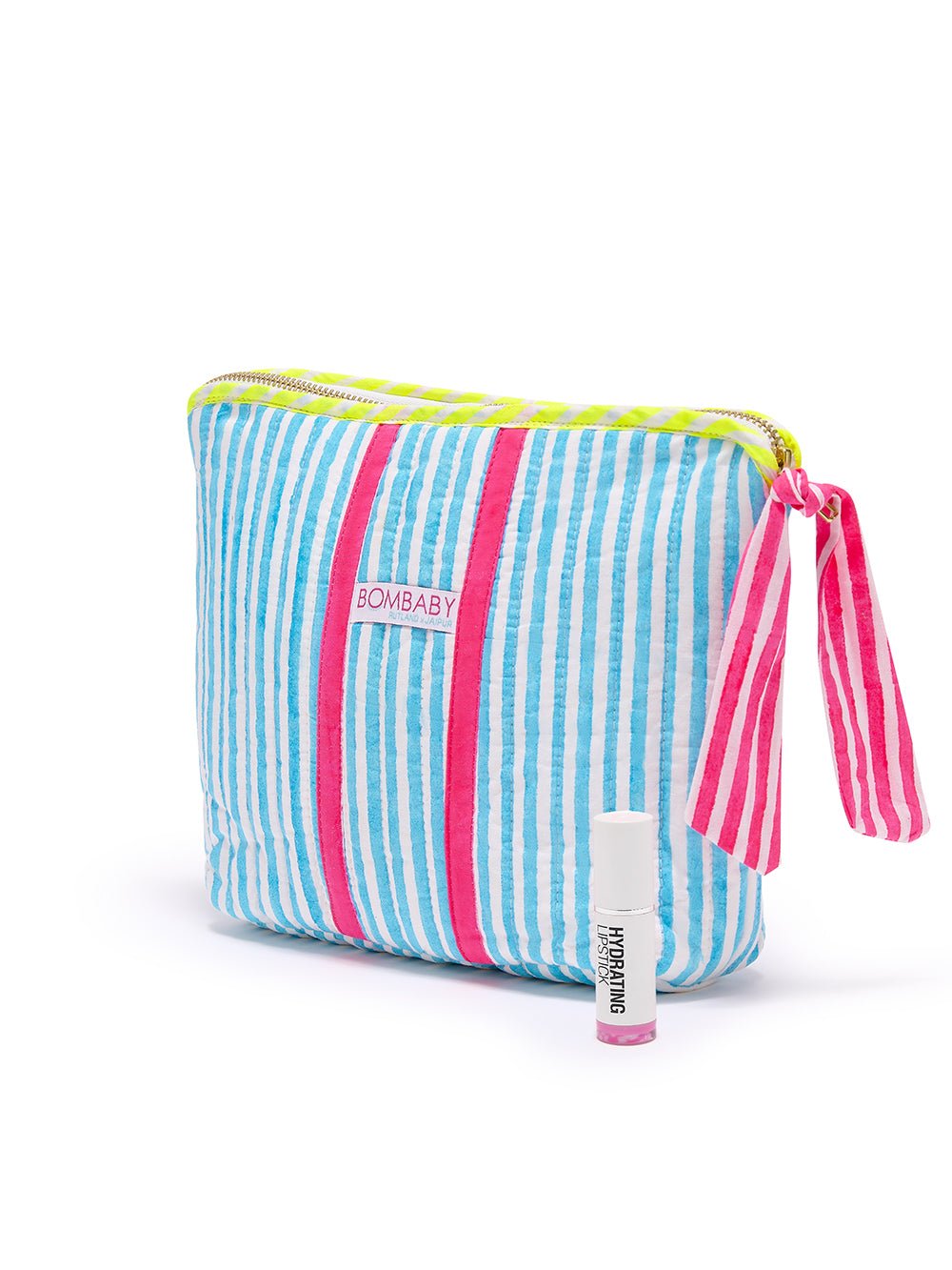 Quilted Make Up Bag | Malibu Pop - Bombaby