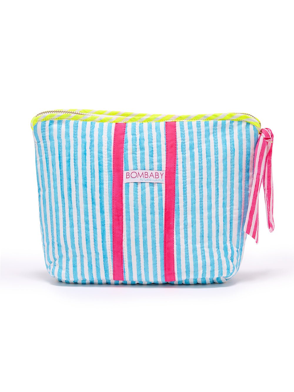 Quilted Make Up Bag | Malibu Pop - Bombaby