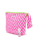 Quilted Make Up Bag | Neon Pink - Bombaby