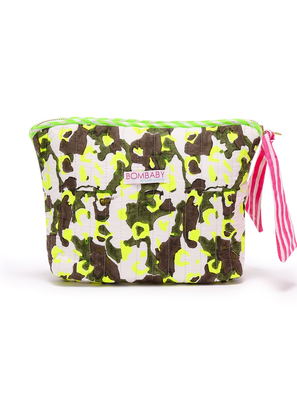 Quilted Make Up Bag | Rebel Camo - Bombaby