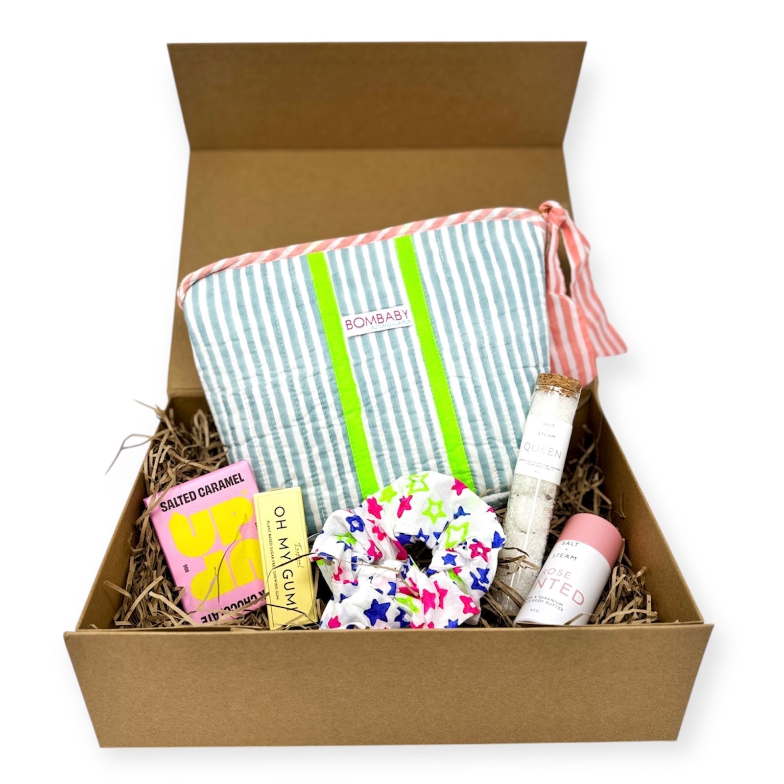 Quilted Make Up Bag | Sunwashed Blue - Bombaby