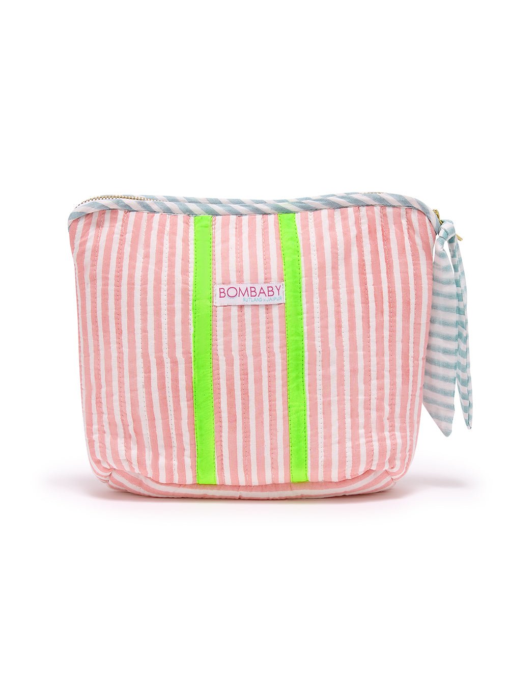 Quilted Make Up Bag | Sunwashed Pink - Bombaby