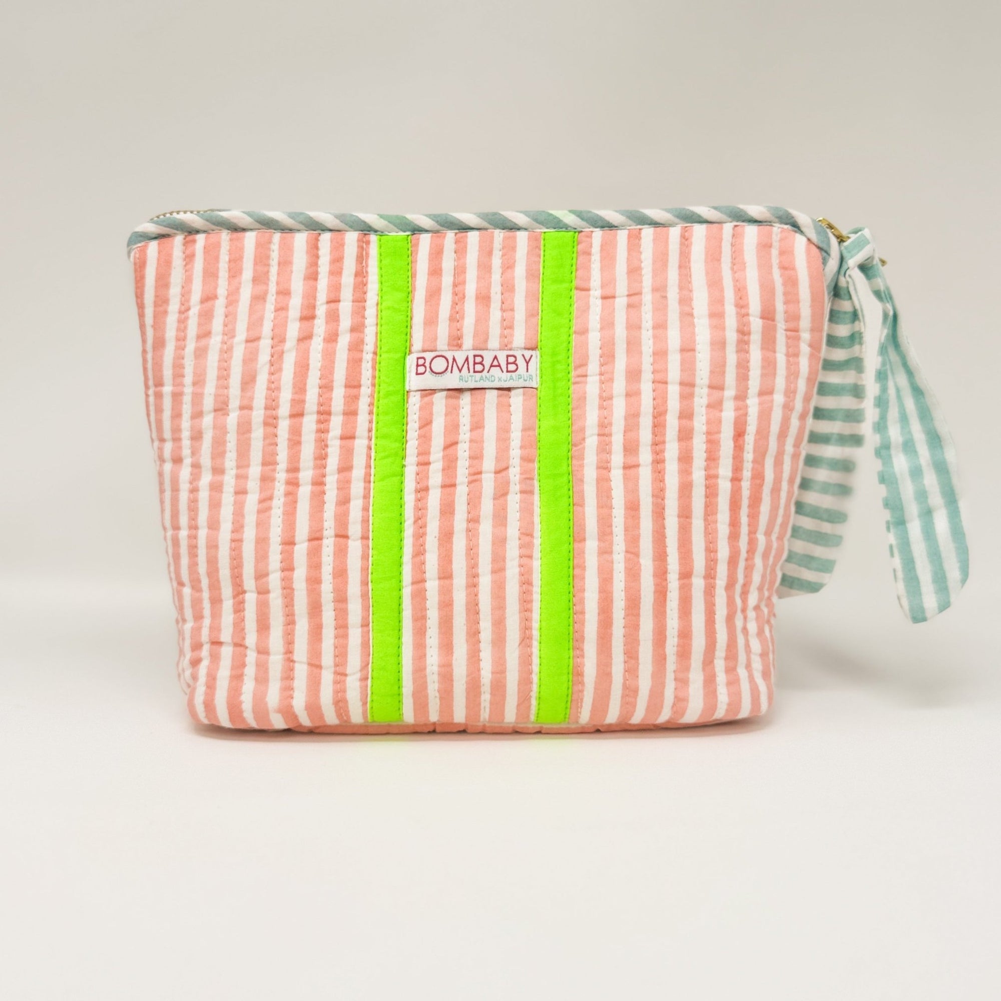 Quilted Make Up Bag | Sunwashed Pink - Bombaby