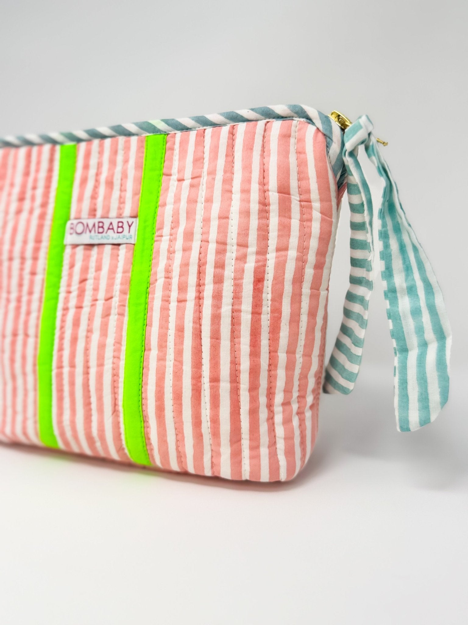 Quilted Make Up Bag | Sunwashed Pink - Bombaby
