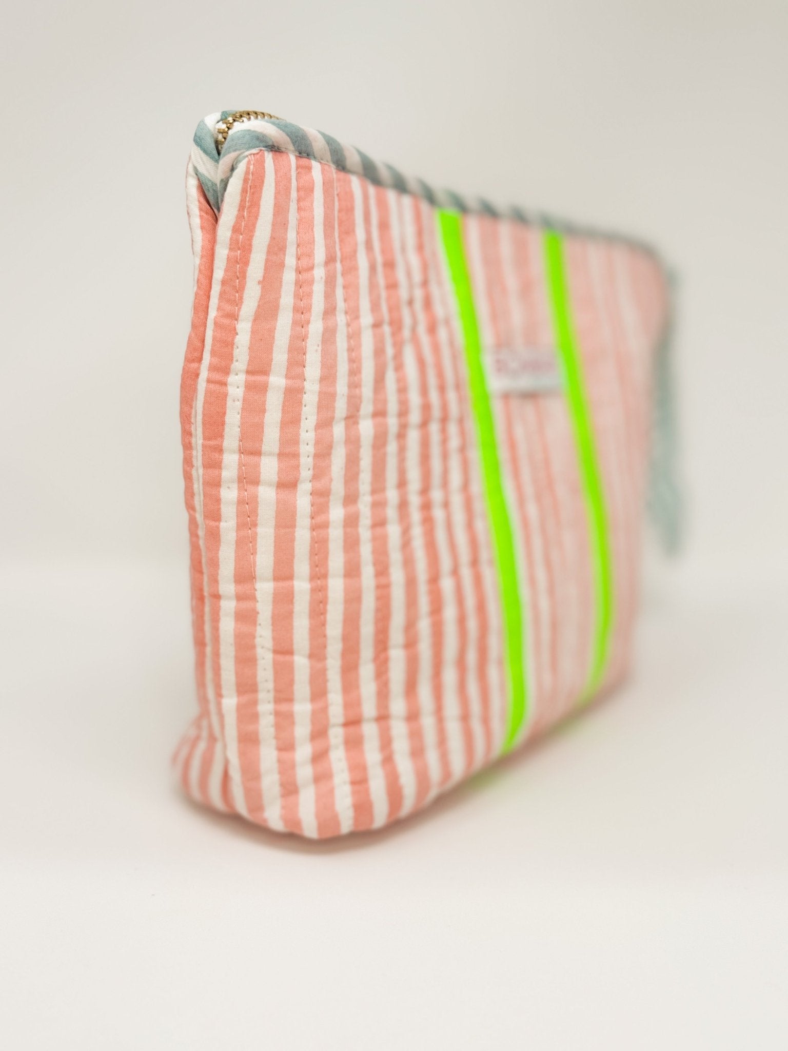 Quilted Make Up Bag | Sunwashed Pink - Bombaby