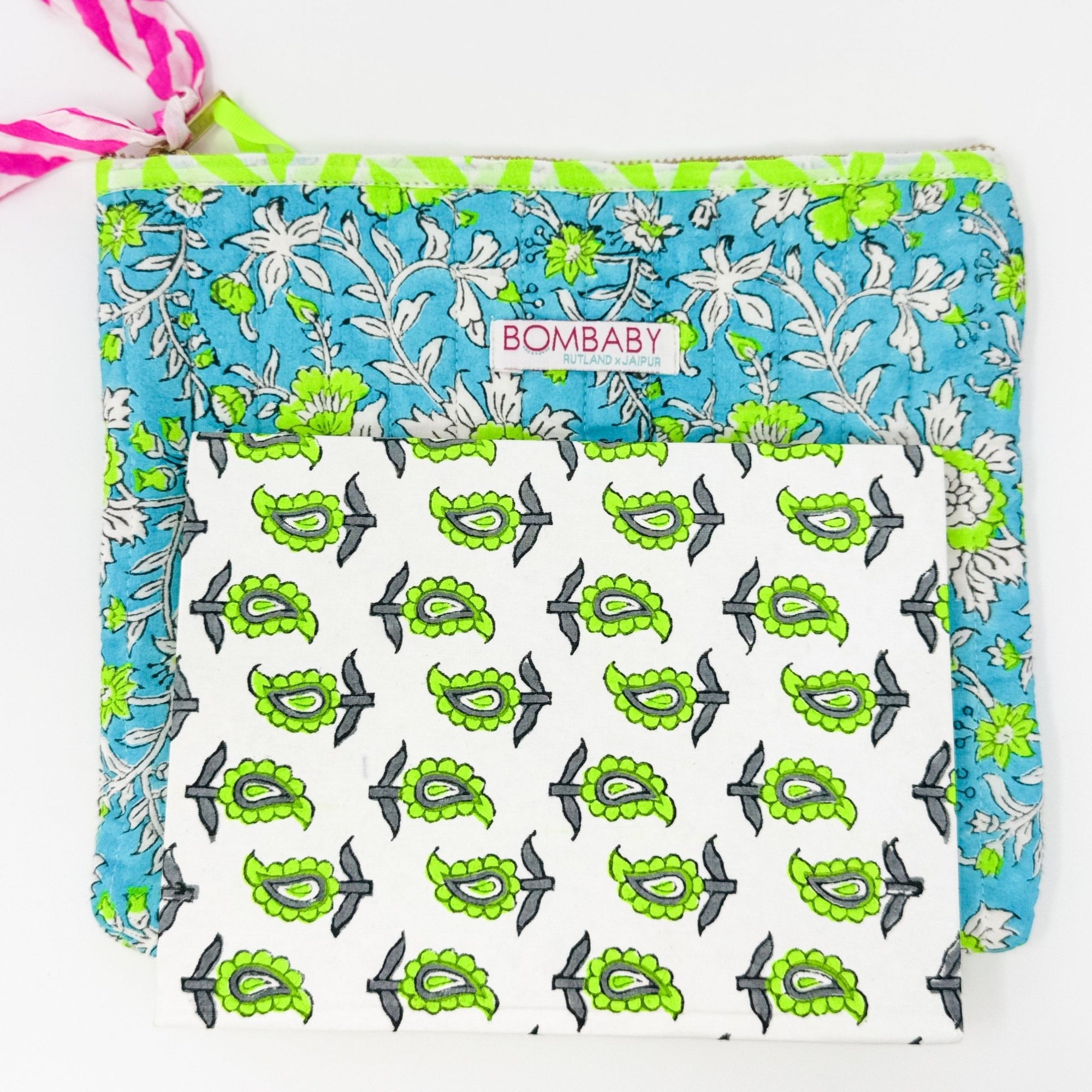 Quilted Pouch &amp; Journal Gift Set | Ltd Ed Gift For Teachers - Bombaby