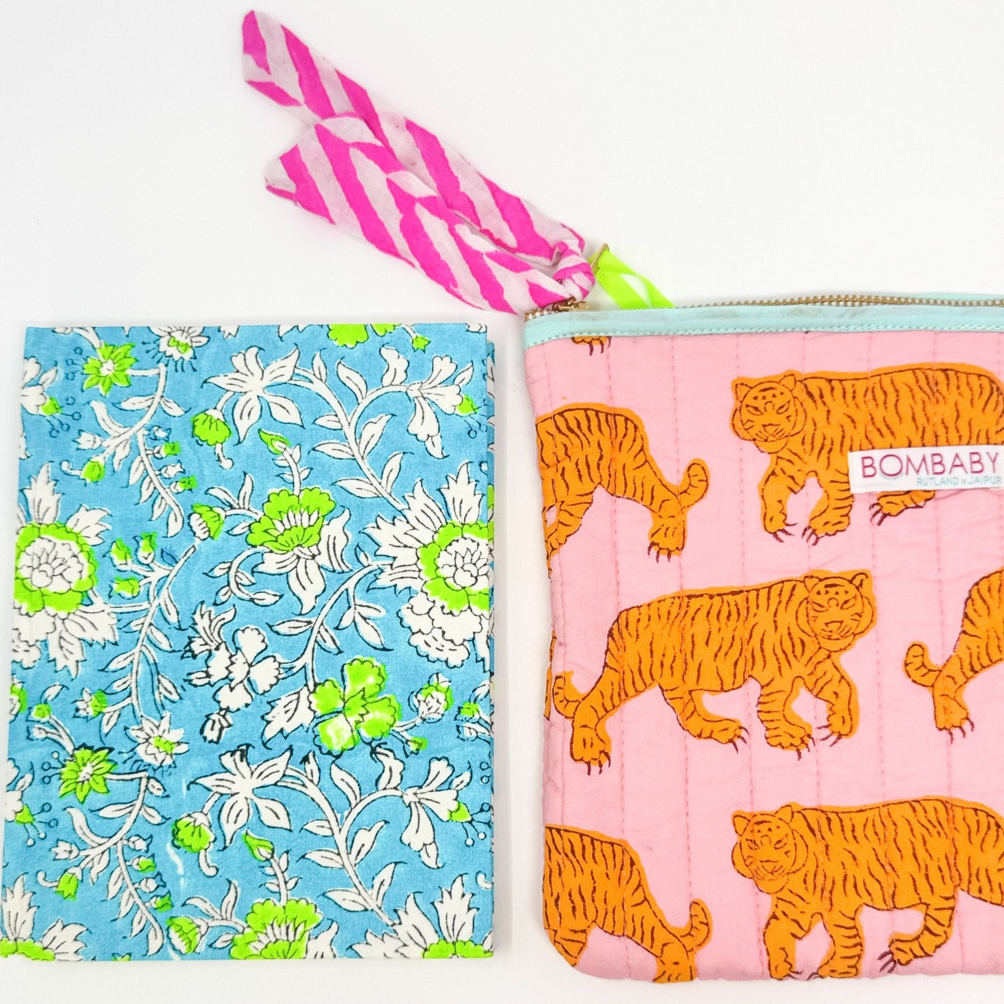 Quilted Pouch & Journal Gift Set | Ltd Ed Gift For Teachers - Bombaby