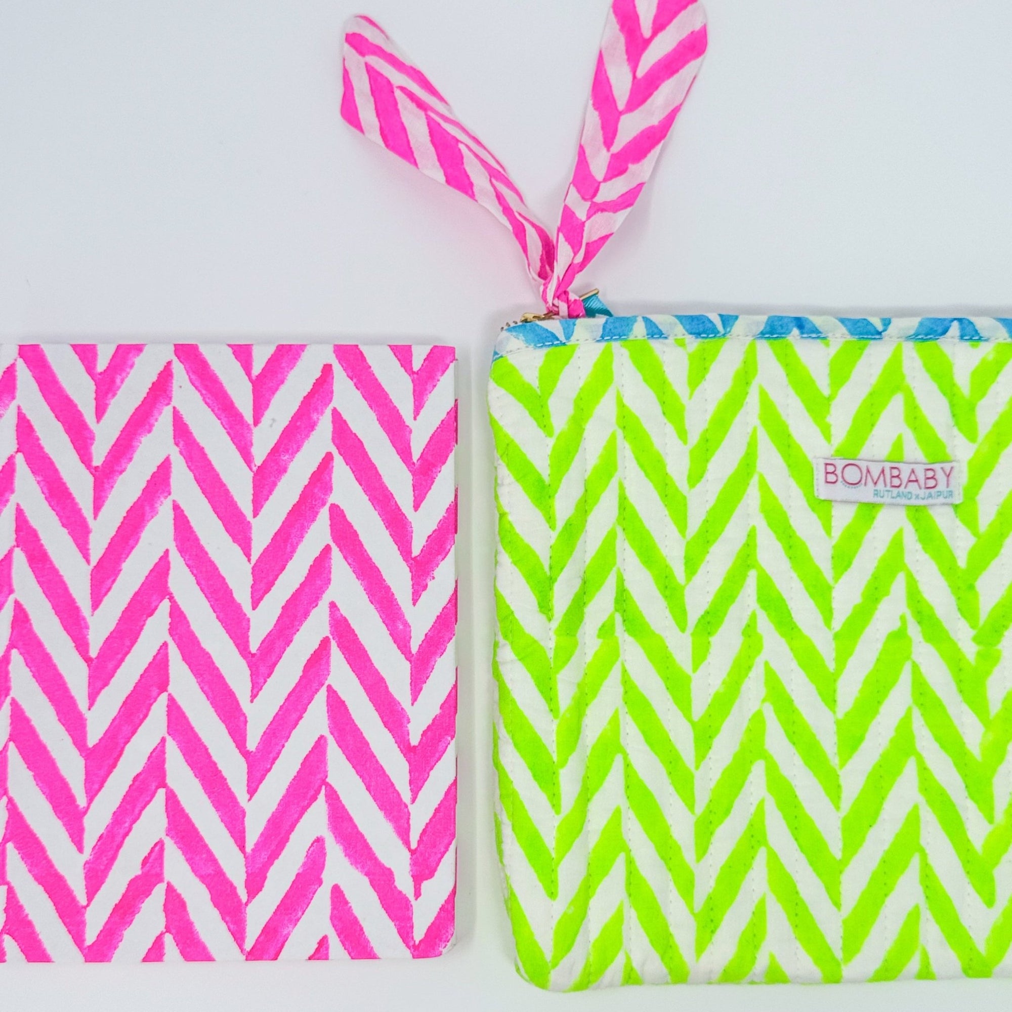 Quilted Pouch &amp; Journal Gift Set | Ltd Ed Gift For Teachers - Bombaby